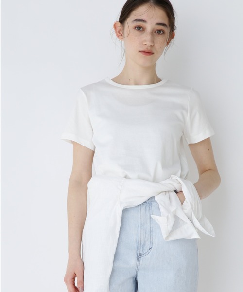 オーガニック綿天竺Ｔシャツ（Tシャツ/カットソー）｜human woman（ヒューマンウーマン）