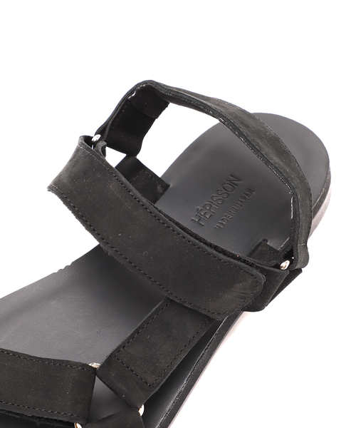 HERISSON（エリソン）の「”Made in Japan”【HERISSON / エリソン】レザーストラップサンダル（サンダル・メンズ・ブラック・26cm/27cm/28cm）」の22枚目の写真