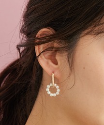 リングパール2WAYピアス