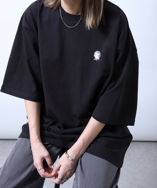 ZIP FIVE(ジップファイブ)の「【ZIP FIVE】【NFT ARTS】ビッグシルエット 偉人ドットNFTアート Tシャツ マリリン/ベートーヴェン/エリザベス【ユニセックス】(Tシャツ/カットソー・レディース・ホワイト/ピンク/ブラック系1/ピンク系/ブラック系/ブラック/ホワイト系/ホワイト系1・SMALL/MEDIUM/LARGE)」の7枚目の写真