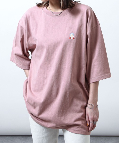 ZIP FIVE(ジップファイブ)の「【ZIP FIVE】【NFT ARTS】ビッグシルエット 偉人ドットNFTアート Tシャツ マリリン/ベートーヴェン/エリザベス【ユニセックス】(Tシャツ/カットソー・レディース・ホワイト/ピンク/ブラック系1/ピンク系/ブラック系/ブラック/ホワイト系/ホワイト系1・SMALL/MEDIUM/LARGE)」の8枚目の写真