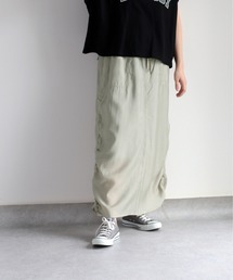 cepo | シアーサイドギャザースカート　セットアップ可能(スカート)