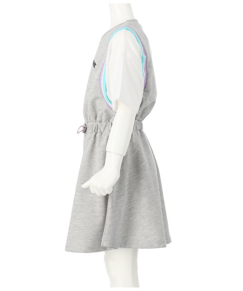 ANAP kids(アナップキッズ)の「ドロストスポーティワンピース(ワンピース・キッズ・ブラック/グレー/ラベンダー・120cm/110cm/130cm)」の5枚目の写真