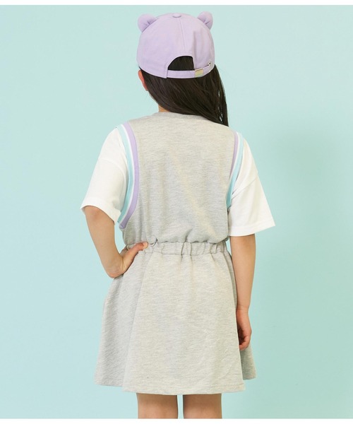 ANAP kids(アナップキッズ)の「ドロストスポーティワンピース(ワンピース・キッズ・ブラック/グレー/ラベンダー・120cm/110cm/130cm)」の10枚目の写真