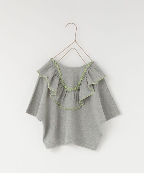 LOWRYS FARM(ローリーズファーム)の「メローハイショク2WAYプルオーバー 904508(Tシャツ/カットソー・キッズ・グレー/ブルー/ブラック/ホワイト・110cm/120cm/130cm/140cm/150cm)」の4枚目の写真