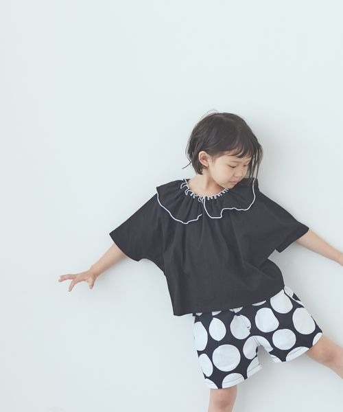 LOWRYS FARM(ローリーズファーム)の「メローハイショク2WAYプルオーバー 904508(Tシャツ/カットソー・キッズ・グレー/ブルー/ブラック/ホワイト・110cm/120cm/130cm/140cm/150cm)」の3枚目の写真