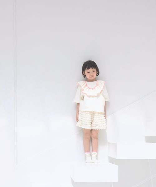 LOWRYS FARM(ローリーズファーム)の「メローハイショク2WAYプルオーバー 904508(Tシャツ/カットソー・キッズ・グレー/ブルー/ブラック/ホワイト・110cm/120cm/130cm/140cm/150cm)」の12枚目の写真