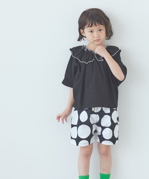 LOWRYS FARM(ローリーズファーム)の「メローハイショク2WAYプルオーバー 904508(Tシャツ/カットソー・キッズ・グレー/ブルー/ブラック/ホワイト・110cm/120cm/130cm/140cm/150cm)」の9枚目の写真