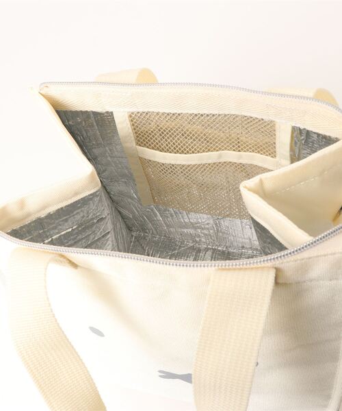 Miffy（ ミッフィー）の「miffy/ミッフィー　保冷ランチトートL おかお（トートバッグ・レディース・ライトグレー/キナリ/ブラック・ONESIZE）」の7枚目の写真