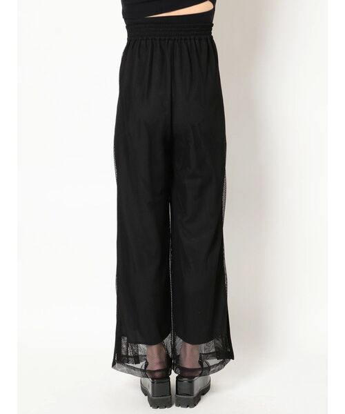 MURUA（ムルーア）の「パイピングメッシュパンツ（スウェットパンツ・レディース・ブラック/アイボリー・FREE）」の13枚目の写真