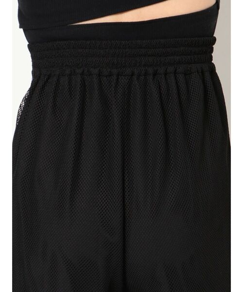 MURUA（ムルーア）の「パイピングメッシュパンツ（スウェットパンツ・レディース・ブラック/アイボリー・FREE）」の8枚目の写真