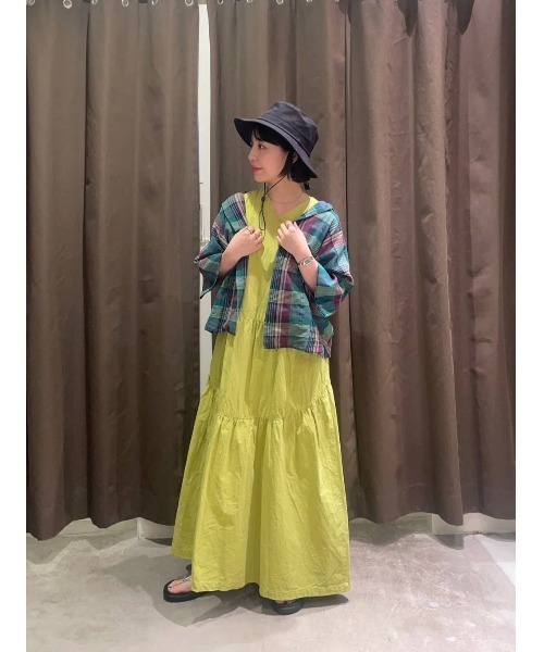 niko and...（ニコアンド）の「[MODE NORM CORE]塩縮マキシティアードワンピース（ワンピース・レディース・ブラック/ブラウン/グリーン・MEDIUM/LARGE）」の21枚目の写真