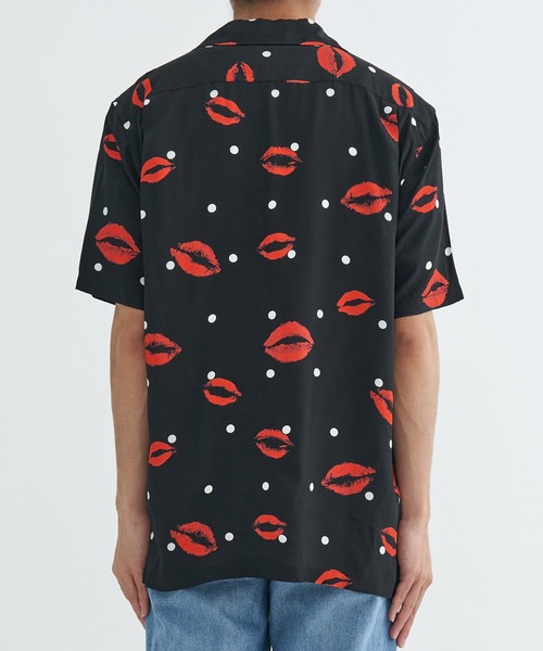 aloha blossom（アロハブロッサム）の「【Aloha Blossom/アロハブロッサム】KISS SHIRTS（シャツ/ブラウス・メンズ・ブラック・42/44/40）」の7枚目の写真