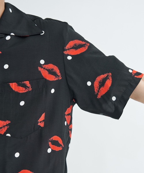 aloha blossom（アロハブロッサム）の「【Aloha Blossom/アロハブロッサム】KISS SHIRTS（シャツ/ブラウス・メンズ・ブラック・42/44/40）」の11枚目の写真