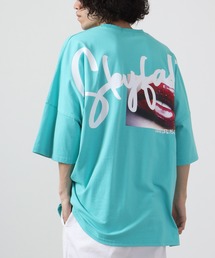RE730 リッププリントドルマン半袖Tシャツ