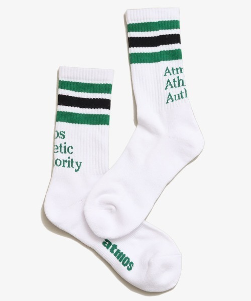 atmos pink(アトモスピンク)の「atmos COLOR LINE AAA SOCKS / アトモス カラー ソックス(ソックス/靴下・メンズ・ホワイト系その他4/ホワイト×レッド/ホワイト×グリーン/ホワイト×ブラック/ホワイト系その他・26-28cm)」の3枚目の写真