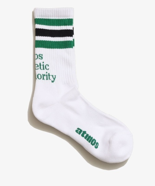 atmos pink(アトモスピンク)の「atmos COLOR LINE AAA SOCKS / アトモス カラー ソックス(ソックス/靴下・メンズ・ホワイト系その他4/ホワイト×レッド/ホワイト×グリーン/ホワイト×ブラック/ホワイト系その他・26-28cm)」の7枚目の写真