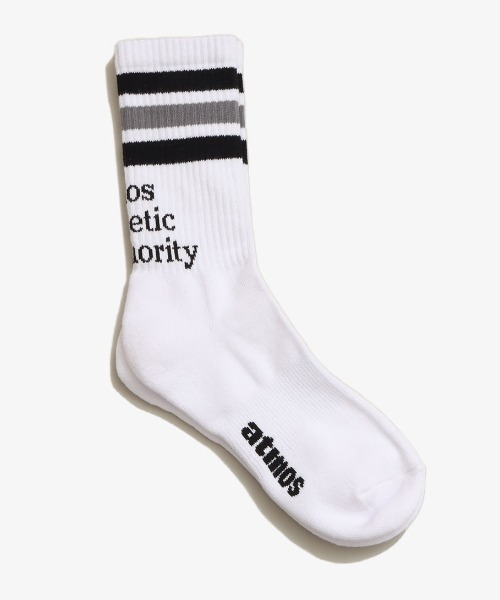 atmos pink(アトモスピンク)の「atmos COLOR LINE AAA SOCKS / アトモス カラー ソックス(ソックス/靴下・メンズ・ホワイト系その他4/ホワイト×レッド/ホワイト×グリーン/ホワイト×ブラック/ホワイト系その他・26-28cm)」の15枚目の写真