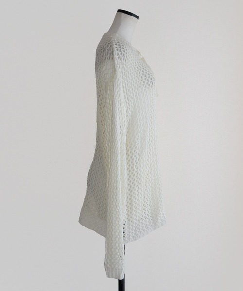 Marient（マリエント）の「スキッパーメッシュPO（ニット/セーター・レディース・ホワイト/ブルー/ブラック・FREE）」の22枚目の写真