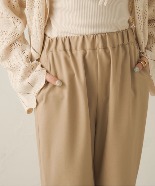 Ambre Neige（アンブルネージュ）の「サイドリボンストレートパンツ／【WEB/EC限定商品】（スラックス・レディース・アイボリー/ベージュ・FREE）」の16枚目の写真
