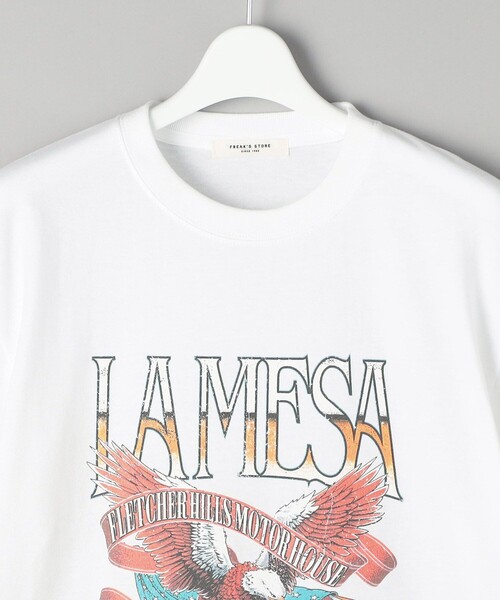 FREAK'S STORE（フリークスストア）の「animal LAMESA TEE/アニマルラメサTシャツ（Tシャツ/カットソー・レディース・オフホワイト/ブラック・ﾌﾘ-）」の7枚目の写真