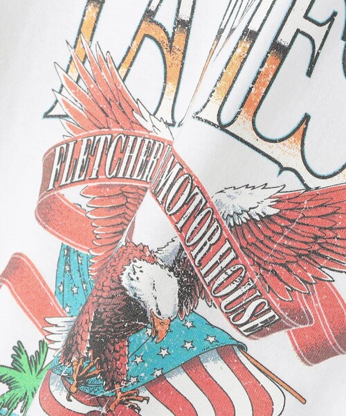 FREAK'S STORE（フリークスストア）の「animal LAMESA TEE/アニマルラメサTシャツ（Tシャツ/カットソー・レディース・オフホワイト/ブラック・ﾌﾘ-）」の12枚目の写真