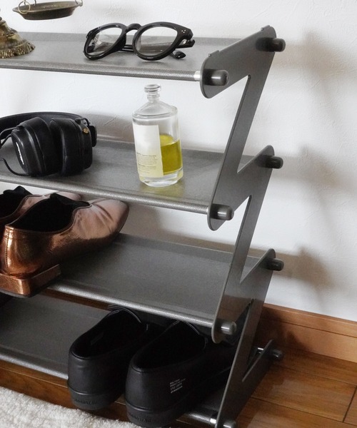 Port（ポート）の「組み立て簡単 コンパクト マルチ収納ラック / シューズラック #（収納グッズ・レディース・ピンク/ブルー/ブラウン/グレー・FREE）」の8枚目の写真