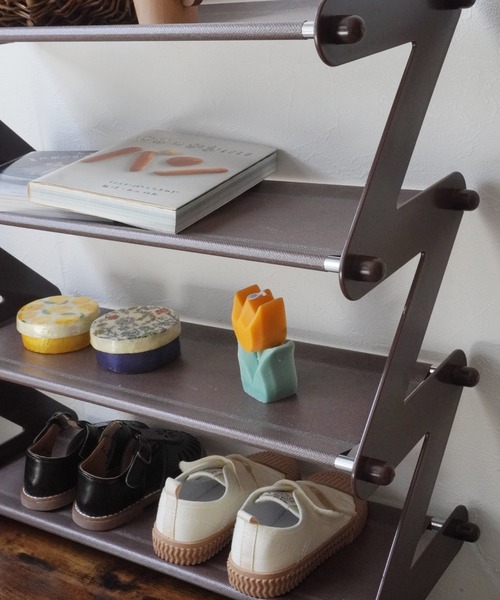 Port（ポート）の「組み立て簡単 コンパクト マルチ収納ラック / シューズラック #（収納グッズ・レディース・ピンク/ブルー/ブラウン/グレー・FREE）」の10枚目の写真