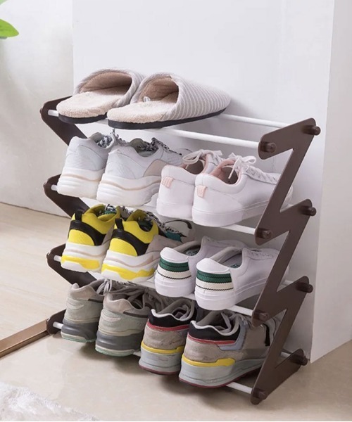 Port（ポート）の「組み立て簡単 コンパクト マルチ収納ラック / シューズラック #（収納グッズ・レディース・ピンク/ブルー/ブラウン/グレー・FREE）」の11枚目の写真