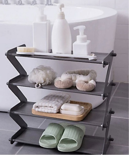 Port（ポート）の「組み立て簡単 コンパクト マルチ収納ラック / シューズラック #（収納グッズ・レディース・ピンク/ブルー/ブラウン/グレー・FREE）」の5枚目の写真