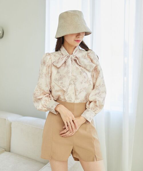 MAJESTIC LEGON（マジェスティックレゴン）の「クラシカルバケットハット（ハット・レディース・ブラック/ライトグレー・FREE）」の6枚目の写真