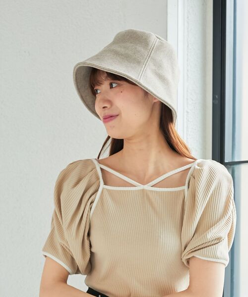 MAJESTIC LEGON（マジェスティックレゴン）の「クラシカルバケットハット（ハット・レディース・ブラック/ライトグレー・FREE）」の10枚目の写真