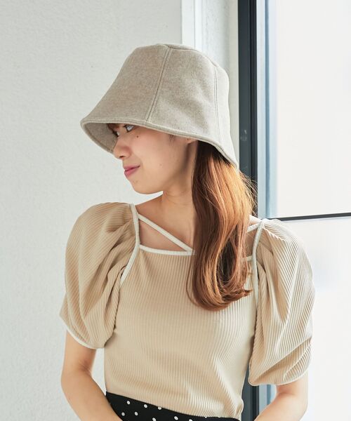 MAJESTIC LEGON（マジェスティックレゴン）の「クラシカルバケットハット（ハット・レディース・ブラック/ライトグレー・FREE）」の11枚目の写真