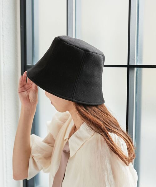 MAJESTIC LEGON（マジェスティックレゴン）の「クラシカルバケットハット（ハット・レディース・ブラック/ライトグレー・FREE）」の13枚目の写真