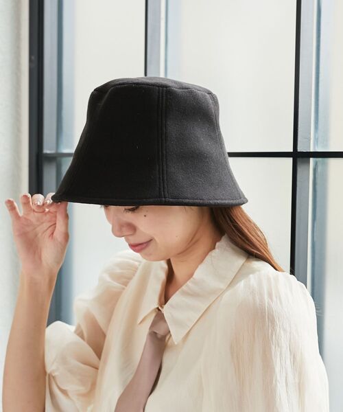 MAJESTIC LEGON（マジェスティックレゴン）の「クラシカルバケットハット（ハット・レディース・ブラック/ライトグレー・FREE）」の14枚目の写真