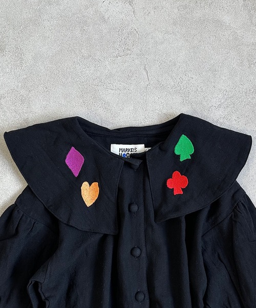 HOGAN RANCH WEAR（ホーガンランチウエア）の「ビッグカラーブラウス（90～130cm）（シャツ/ブラウス・キッズ・カーキ/ブラック/ライトブルー・110/120/90/130/100）」の7枚目の写真