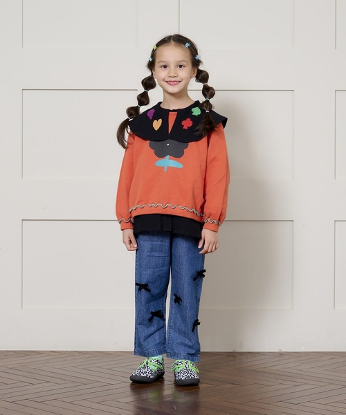 HOGAN RANCH WEAR（ホーガンランチウエア）の「ビッグカラーブラウス（90～130cm）（シャツ/ブラウス・キッズ・カーキ/ブラック/ライトブルー・110/120/90/130/100）」の5枚目の写真