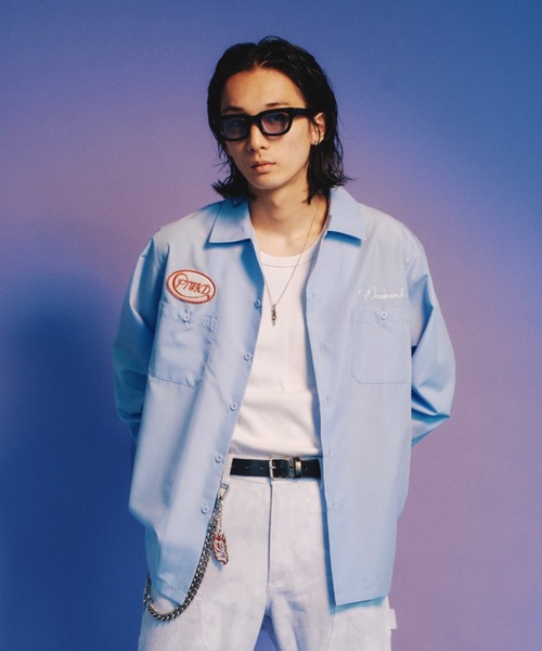 FTW(エフティダブリュー)の「WORK SHIRT(シャツ/ブラウス・メンズ・グレー/ライトブルー/ネイビー・MEDIUM/LARGE)」の3枚目の写真