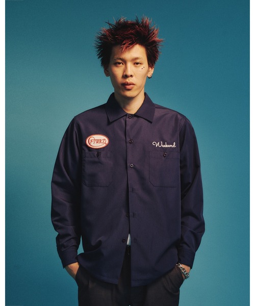 FTW(エフティダブリュー)の「WORK SHIRT(シャツ/ブラウス・メンズ・グレー/ライトブルー/ネイビー・MEDIUM/LARGE)」の14枚目の写真