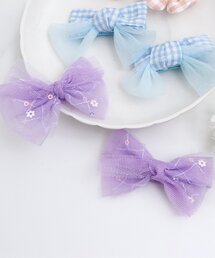 apres les cours | チュールヘアクリップ2個セット(バレッタ/ヘアクリップ)