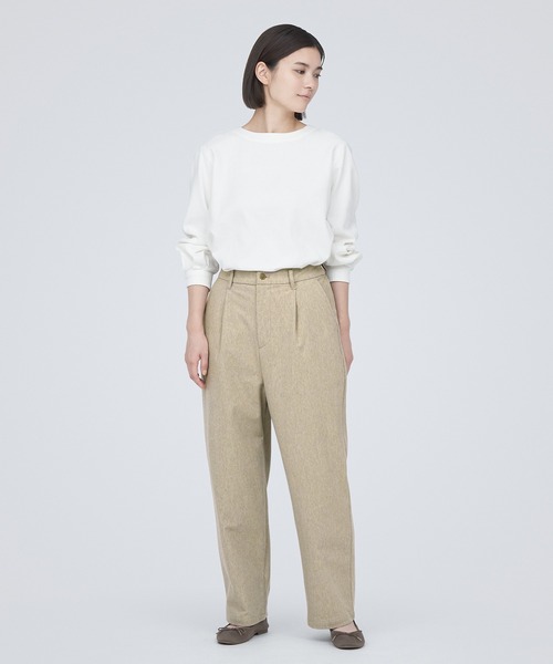 無印良品(ムジルシリョウヒン)の「ストレッチ起毛タックパンツ(その他パンツ・レディース・ライトベージュ/ダークグレー/グレー/ダークブラウン・M/XS/XL/S/L/XXL)」の19枚目の写真