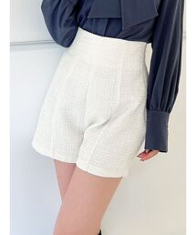 ツイードショートパンツ【セットアップ着用可能】