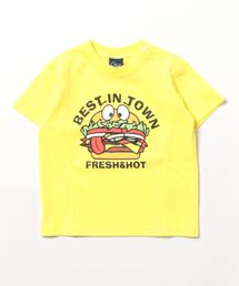 ファーストフードプリント半袖Tシャツ