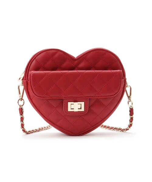 Ober Tashe（オーバータッシェ）の「ハート キルト チェーンベルト ショルダーバッグ（ショルダーバッグ・レディース・ブラック/ブラウン系/アイボリー/ワインレッド・FREE）」の8枚目の写真