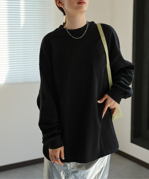 sakishimatokyo(サキシマトーキョー)の「【USAコットン】アウトステッチTシャツ/ロンT(Tシャツ/カットソー・レディース・ベージュ/ブラック/オフホワイト/チャコール・FREE)」の22枚目の写真