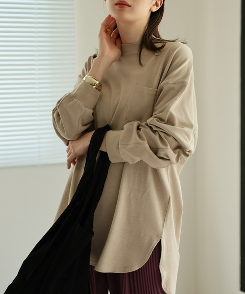 ちゃま セール】【USAコットン】アウトステッチTシャツ/ロンT（Tシャツ