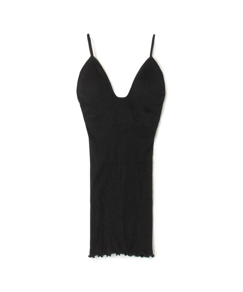 HAKUJI(ハクジ)の「HAKUJI SUPIMA SILK CAMI(キャミソール・レディース・カーキ/ダークグリーン/ブラック・FREE)」の3枚目の写真