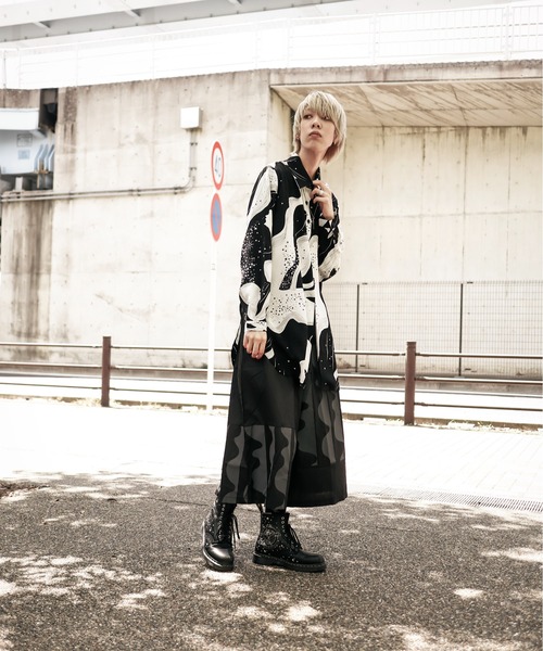 rovtski(ロフトスキー)の「波ペイントワイドパンツ(その他パンツ・レディース・ブラック・FREE)」の6枚目の写真