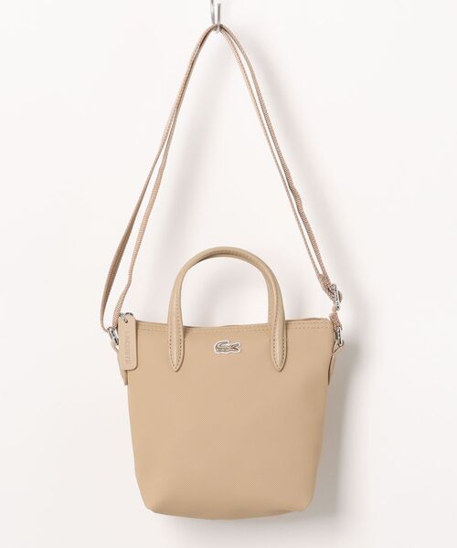 LACOSTE(ラコステ)の「《LACOSTE》XS SHOPPING CROSS BAG / L.12.12 CONCEPT(トートバッグ・レディース・ブラック/レッド/ネイビー/ピンク/ブラウン系その他・フリー)」の3枚目の写真