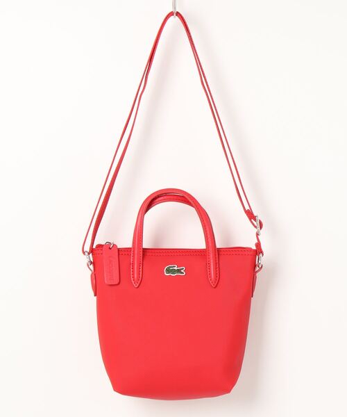 LACOSTE(ラコステ)の「《LACOSTE》XS SHOPPING CROSS BAG / L.12.12 CONCEPT(トートバッグ・レディース・ブラック/レッド/ネイビー/ピンク/ブラウン系その他・フリー)」の5枚目の写真